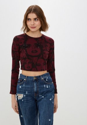 Лонгслив Guess. Цвет: бордовый
