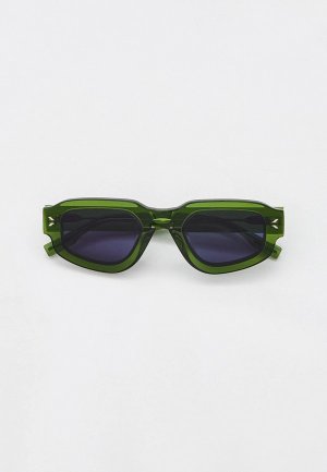 Очки солнцезащитные McQ Alexander McQueen. Цвет: зеленый