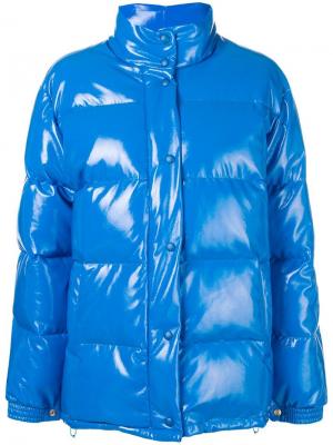 Куртка на молнии Alberta Ferretti. Цвет: синий