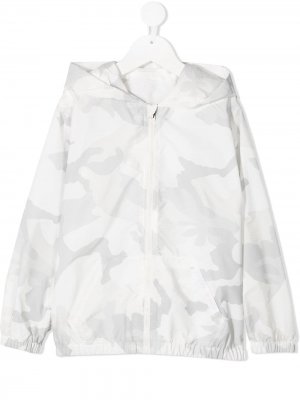 Куртка с камуфляжным принтом Dolce & Gabbana Kids. Цвет: белый