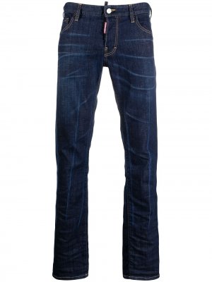 Прямые джинсы средней посадки Dsquared2. Цвет: синий