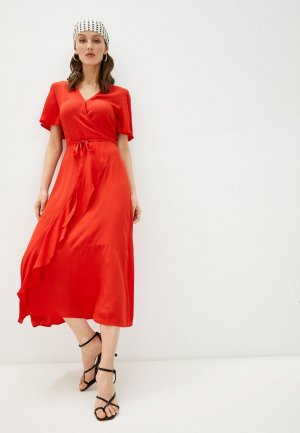 Платье Silvian Heach. Цвет: красный