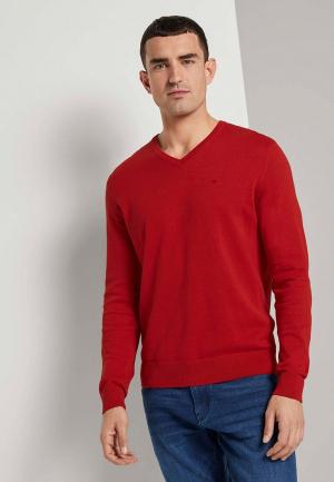 Пуловер Tom Tailor. Цвет: красный