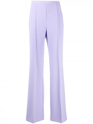 Расклешенные брюки со складками Elisabetta Franchi. Цвет: фиолетовый