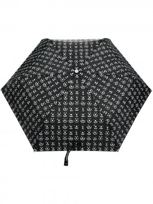 Зонт с принтом Smiley 10 CORSO COMO. Цвет: черный