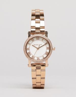 Часы оттенка розового золота  Petit Noire MK3558 Michael Kors. Цвет: золотой