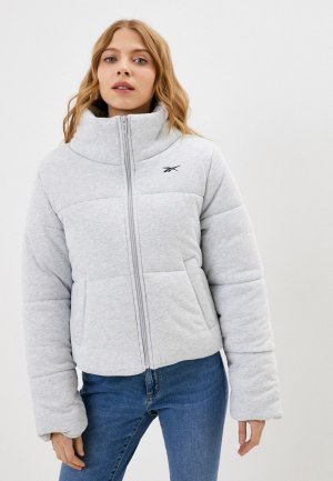 Куртка утепленная Reebok. Цвет: серый