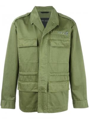 Куртка в стиле милитари Marc Jacobs. Цвет: зелёный