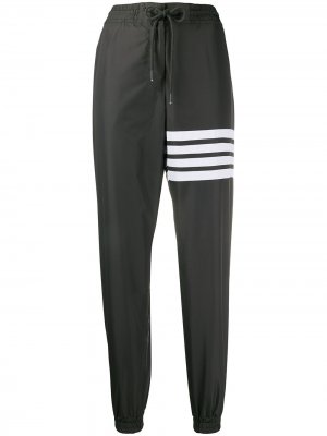 Спортивные брюки с полосками 4-Bar Thom Browne. Цвет: коричневый