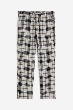 Фланелевые пижамные брюки стандартного кроя H&M