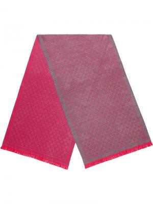 Жаккардовый шарф с узором GG Gucci. Цвет: розовый