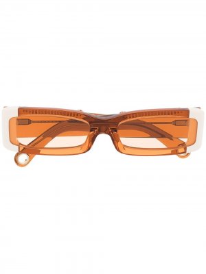 Солнцезащитные очки Les Lunettes 97 Jacquemus. Цвет: оранжевый