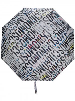 Зонт с логотипом Moschino. Цвет: белый