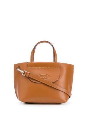 Tods сумка-тоут с логотипом Tod's. Цвет: коричневый