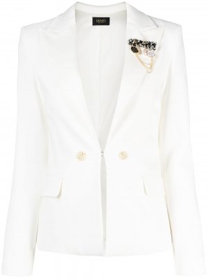 Пиджак с аппликацией LIU JO. Цвет: белый