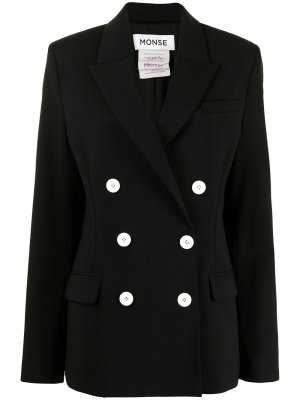 Двубортный пиджак-кейп Monse. Цвет: черный