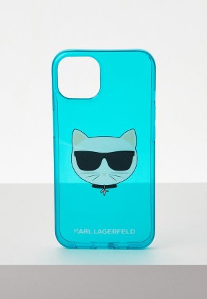 Чехол для iPhone Karl Lagerfeld. Цвет: бирюзовый