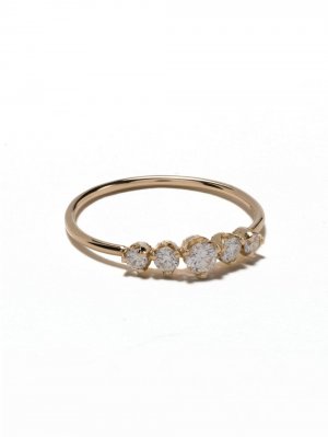 Золотое кольцо с бриллиантами Zoë Chicco. Цвет: желтый