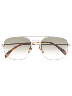 Солнцезащитные очки в массивной оправе Eyewear by David Beckham. Цвет: зеленый