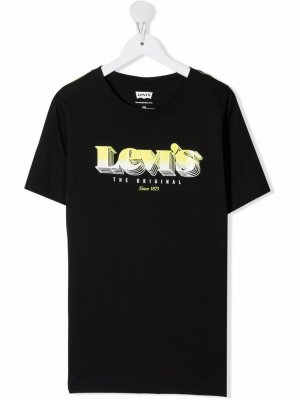 Levis Kids футболка с логотипом Levi's. Цвет: черный