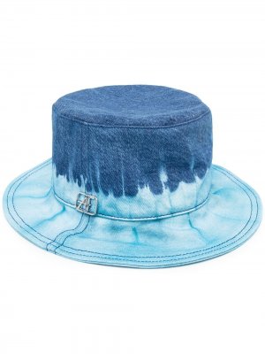 Шляпа с принтом тай-дай Alberta Ferretti. Цвет: синий