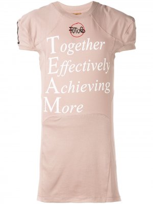 Удлиненная футболка с принтом Andreas Kronthaler For Vivienne Westwood. Цвет: розовый