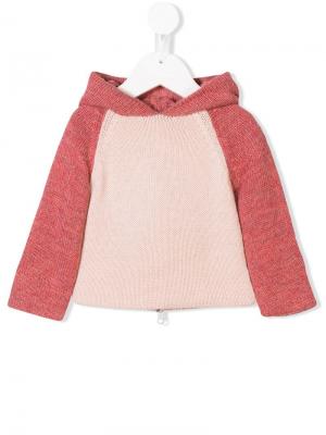 Вязаный свитер в двух тонах Oeuf. Цвет: розовый