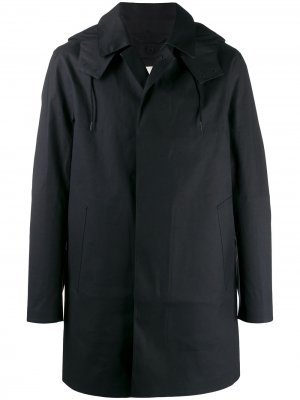 Пальто с капюшоном Mackintosh. Цвет: черный