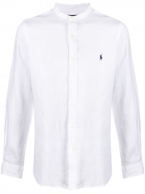 Рубашка с воротником-стойкой Polo Ralph Lauren. Цвет: белый