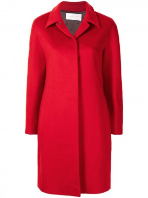 Кашемировое пальто с потайной застежкой Valentino Pre-Owned. Цвет: красный