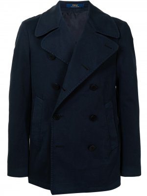 Двубортный бушлат Polo Ralph Lauren. Цвет: синий