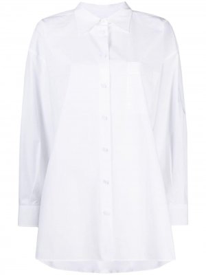 Рубашка-кейп на пуговицах Valentino. Цвет: белый