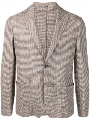 Однобортный пиджак Canali. Цвет: коричневый
