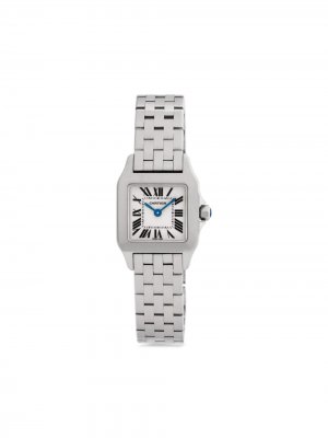 Наручные часы Santos Demoiselle pre-owned 19 мм 2005-го года Cartier. Цвет: белый