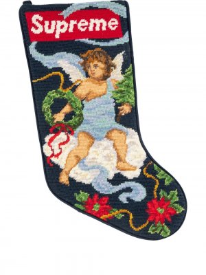 Рождественский носок Supreme. Цвет: синий