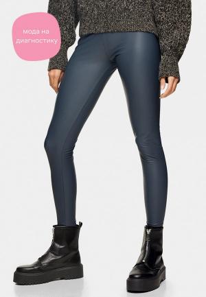 Леггинсы Topshop. Цвет: синий