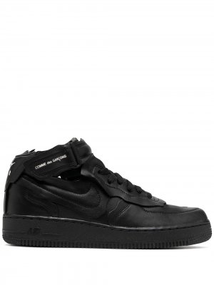 Кроссовки из коллаборации с Nike Air Force 1 Comme Des Garçons Homme Plus. Цвет: черный