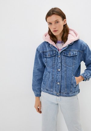 Куртка джинсовая Pink Frost. Цвет: голубой