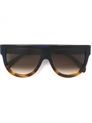 Солнцезащитные очки Shadow Celine Eyewear. Цвет: синий