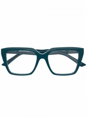 Очки BB0130O в квадратной оправе Balenciaga Eyewear. Цвет: синий