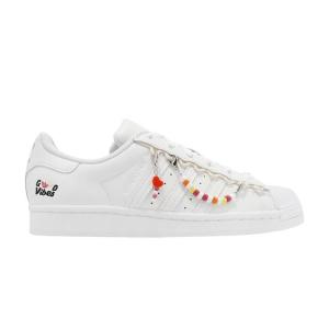 Superstar Good Vibes Женские кроссовки White Footwear-Белый серебристо-металлик HP7828 Adidas