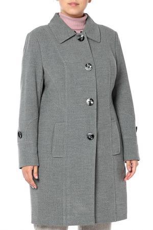 Пальто JSK. Цвет: серый