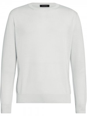 Пуловер с круглым вырезом Ermenegildo Zegna. Цвет: белый