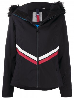 Лыжная куртка Emblem с полосками Rossignol. Цвет: черный