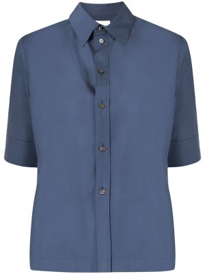 Рубашка прямого кроя с короткими рукавами Jil Sander. Цвет: синий