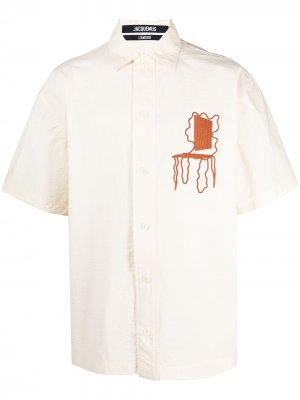 Рубашка Moisson с короткими рукавами Jacquemus. Цвет: нейтральные цвета
