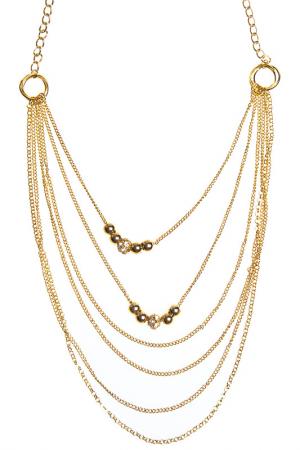 Колье Luisa Vannini Jewelry. Цвет: gold