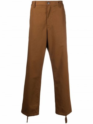 Прямые брюки с нашивкой-логотипом Stone Island Shadow Project. Цвет: коричневый
