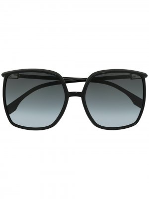 Солнцезащитные очки в массивной квадратной оправе Fendi Eyewear. Цвет: черный