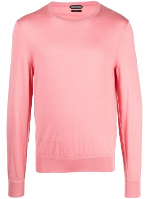 Пуловер с круглым вырезом TOM FORD. Цвет: розовый